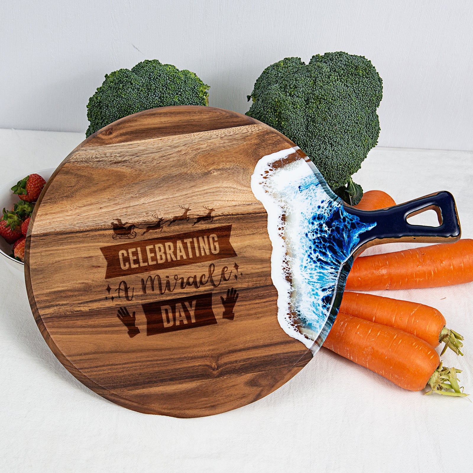 resin cutting board has 'celebrating a miracle day' happened