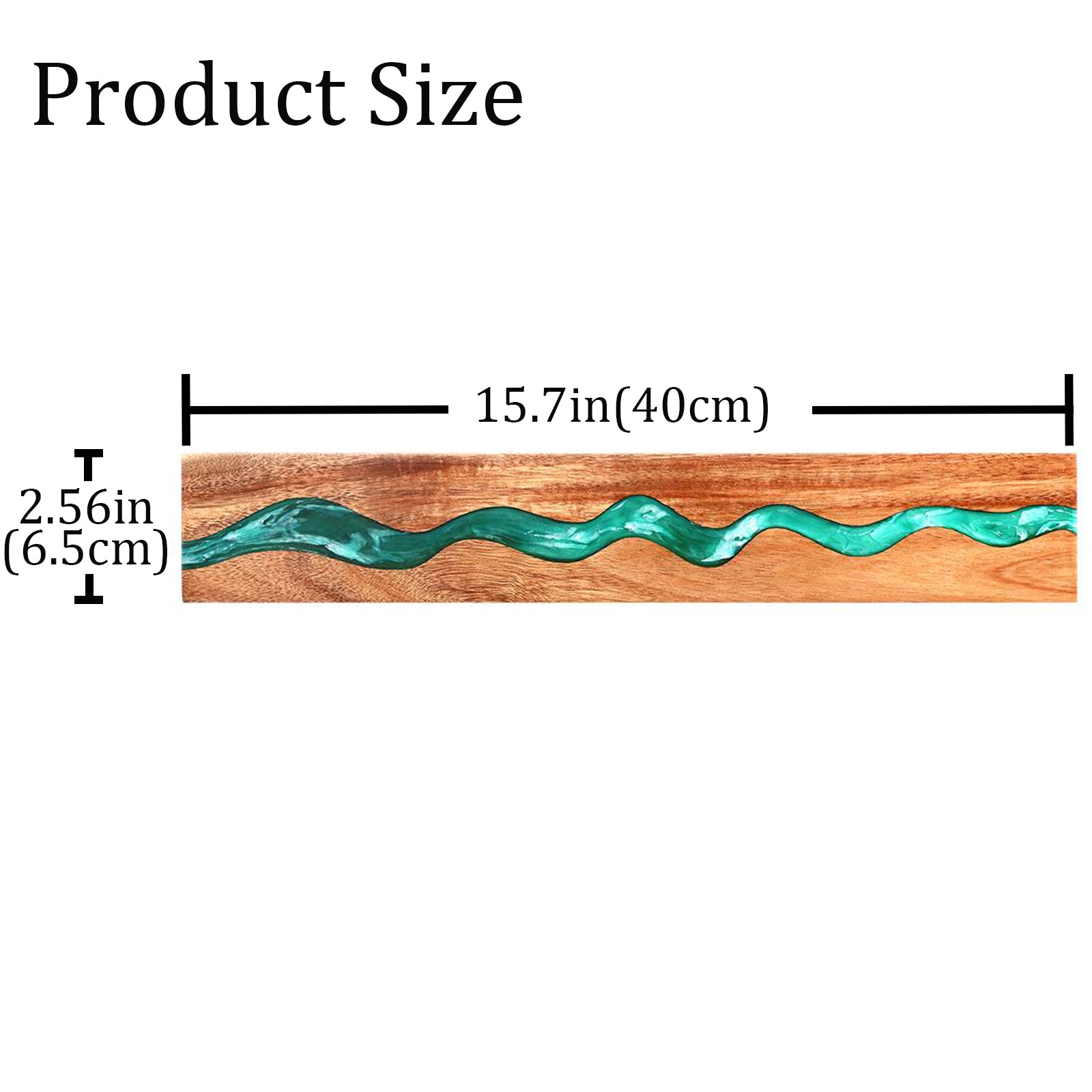 Acacia Wood Resin Knife Magnetic Strip – Kitchen Wall Knife Holder
