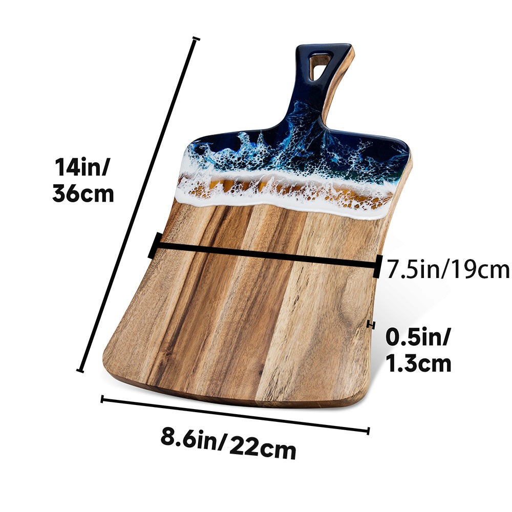fan cutting board size chart