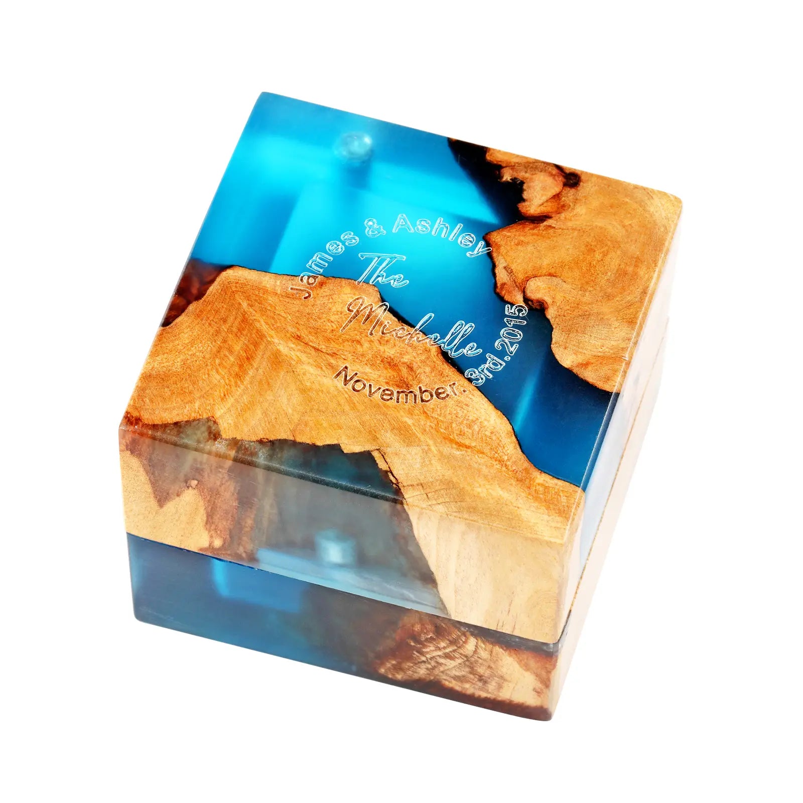 personalized-ocean-blue-resin-ring-box